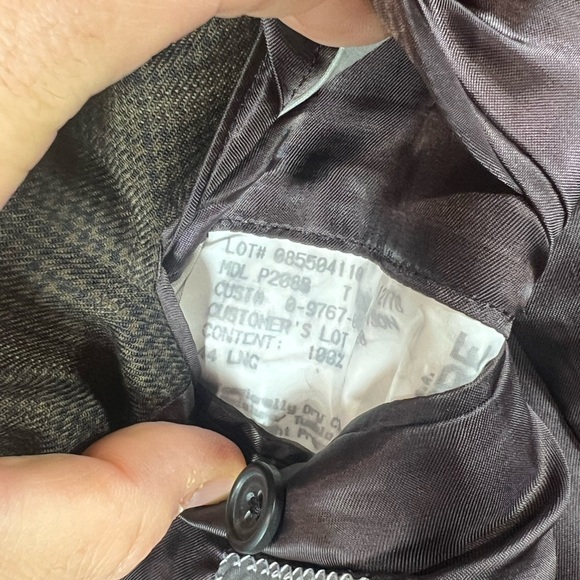 Hickey Freeman 44Long 100% Wool Made in USA 2 Vent Brown Check Sport Coat EUC - Picture 6 of 12
